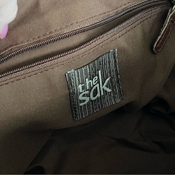 Women's The Sak Metallic Two Tone Brown Leather Purse - Picture 9 of 9